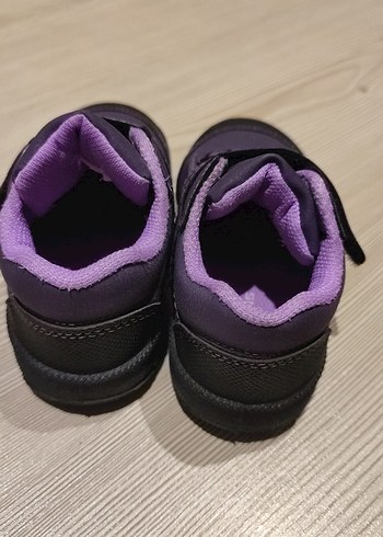 Kız Çocuk Mor İlk Adım Ayakkabısı Velcro - Görsel 3