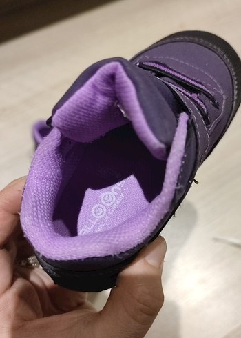 Kız Çocuk Mor İlk Adım Ayakkabısı Velcro - Görsel 7