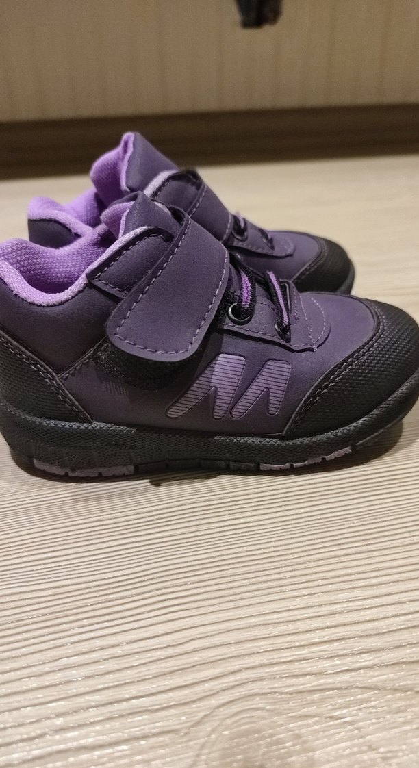 Kız Çocuk Mor İlk Adım Ayakkabısı Velcro - Görsel 4