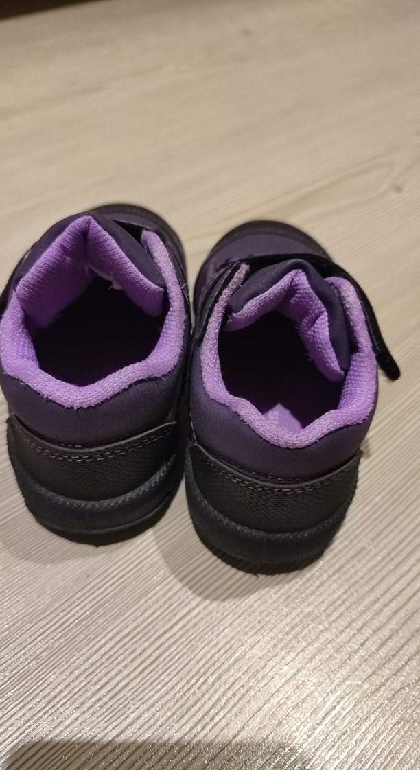 Kız Çocuk Mor İlk Adım Ayakkabısı Velcro - Görsel 3