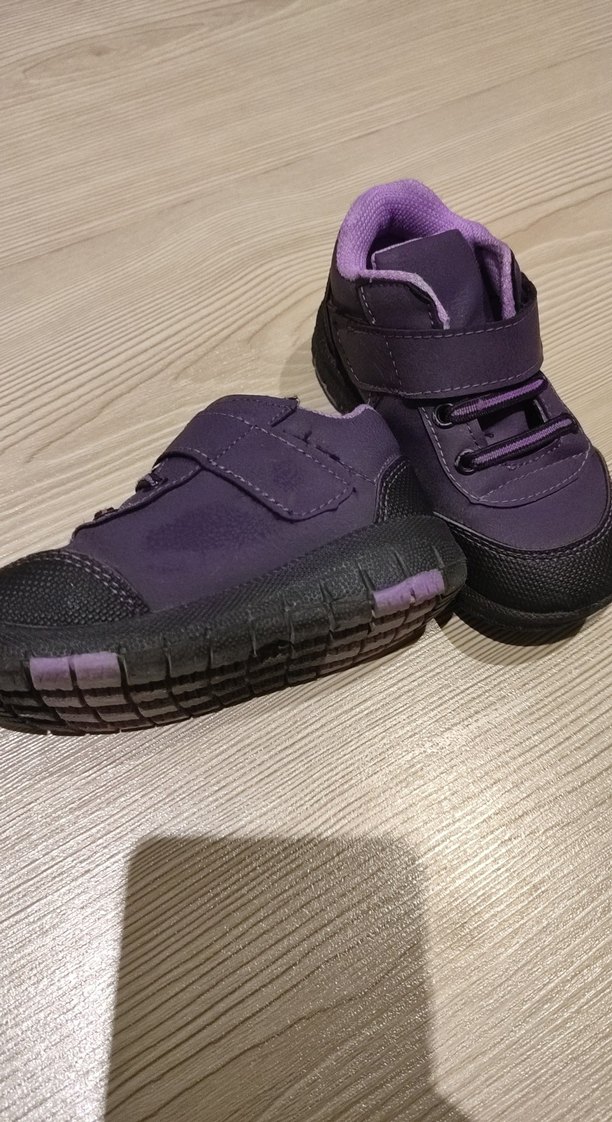 Kız Çocuk Mor İlk Adım Ayakkabısı Velcro - Görsel 2