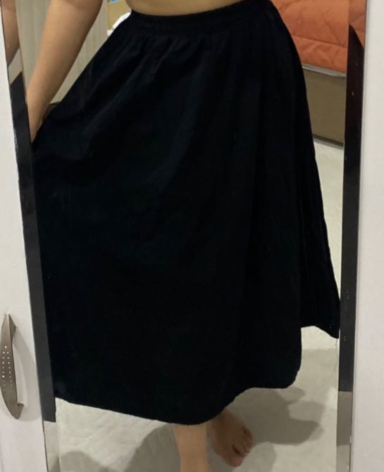 Siyah Uzun Cepli Çan Etek - Görsel 2