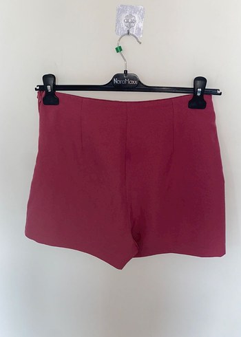 Pembe Mini Şortlu Etek, Dar Kesim, Sokak Stili - Görsel 2