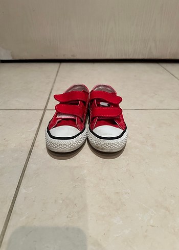 Kız-erkek Çocuk Kırmızı Cırt Cırtlı Spor Ayakkabı - Görsel 6