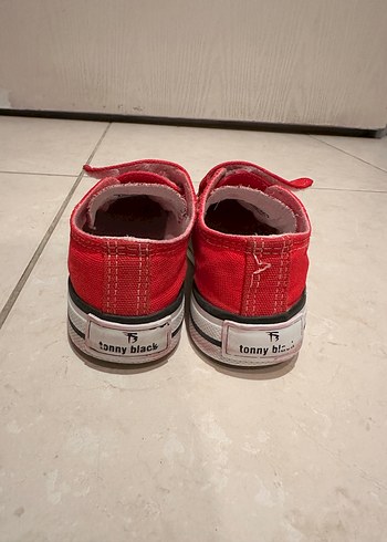 Kız-erkek Çocuk Kırmızı Cırt Cırtlı Spor Ayakkabı - Görsel 3