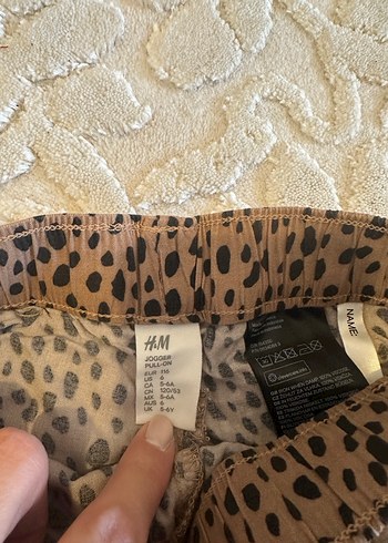 Kahverengi Leopar Desenli kız çocuk için Rahat Pantolon - Görsel 2