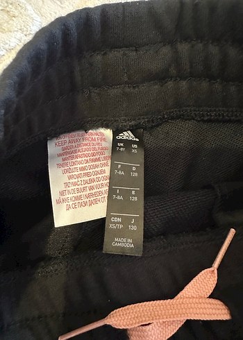 Adidas Baskılı Siyah kız Eşofman Altı - Görsel 3