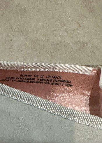 Kız Çocuk Beyaz Fiyonklu Babet - Görsel 3