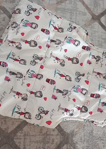 Kız Çocuk Baskılı Fermuarlı Yelek - Görsel 3