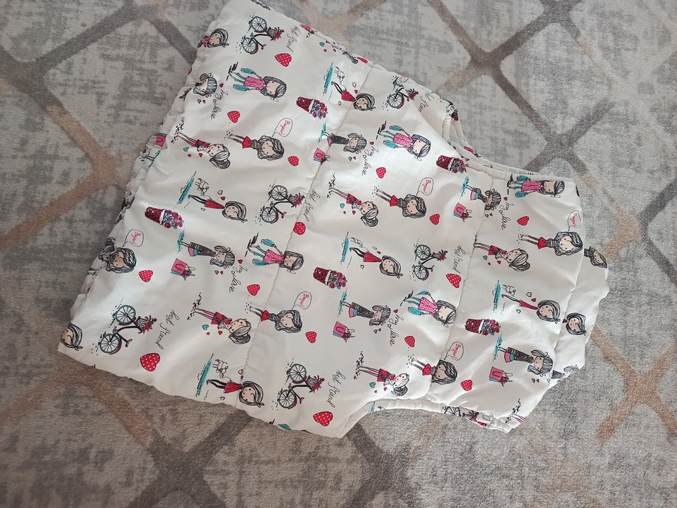 Kız Çocuk Baskılı Fermuarlı Yelek - Görsel 3