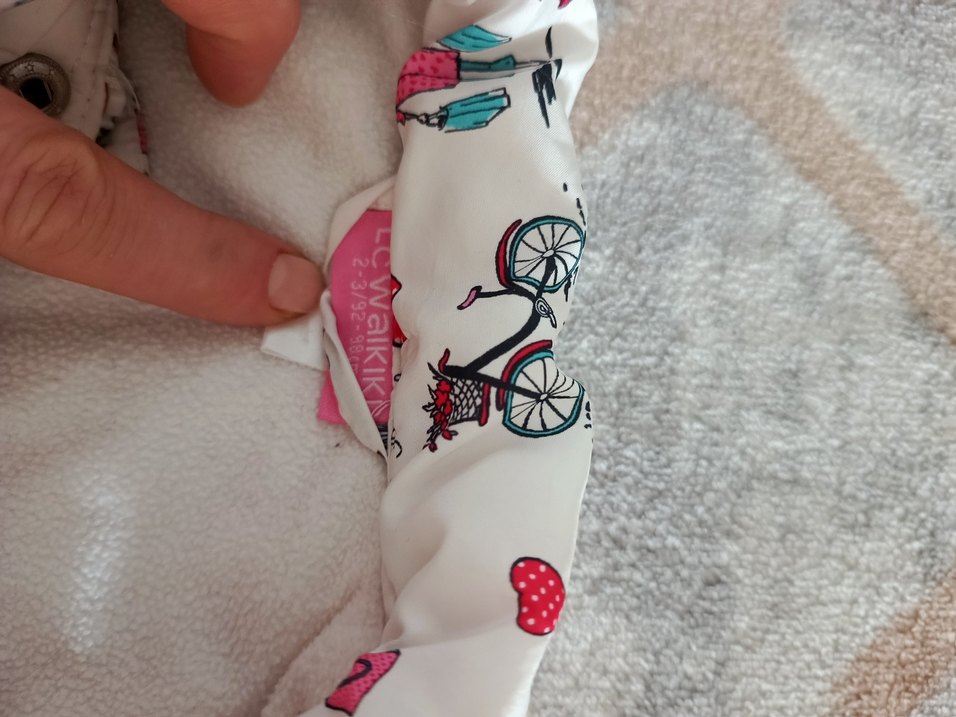 Kız Çocuk Baskılı Fermuarlı Yelek - Görsel 2