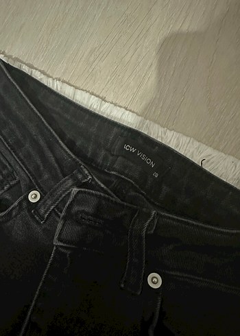 Siyah Midi Boy Kadın Denim Jean - Görsel 8