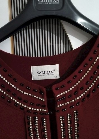 Kemer Detaylı Siyah Uzun İki Parça Elbise - Görsel 3