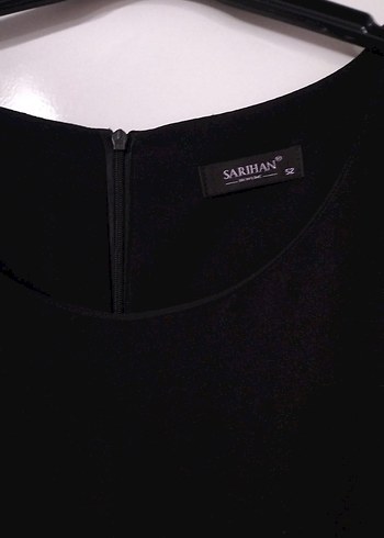 Kemer Detaylı Siyah Uzun İki Parça Elbise - Görsel 4