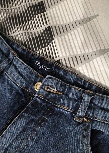 Kadın Lacivert Midi Kot Pantolon - Görsel 3