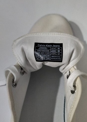 Erkek Beyaz Calvin Klein Spor Ayakkabı - Görsel 2