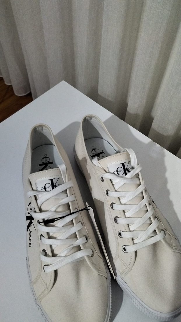 Erkek Beyaz Calvin Klein Spor Ayakkabı - Görsel 3