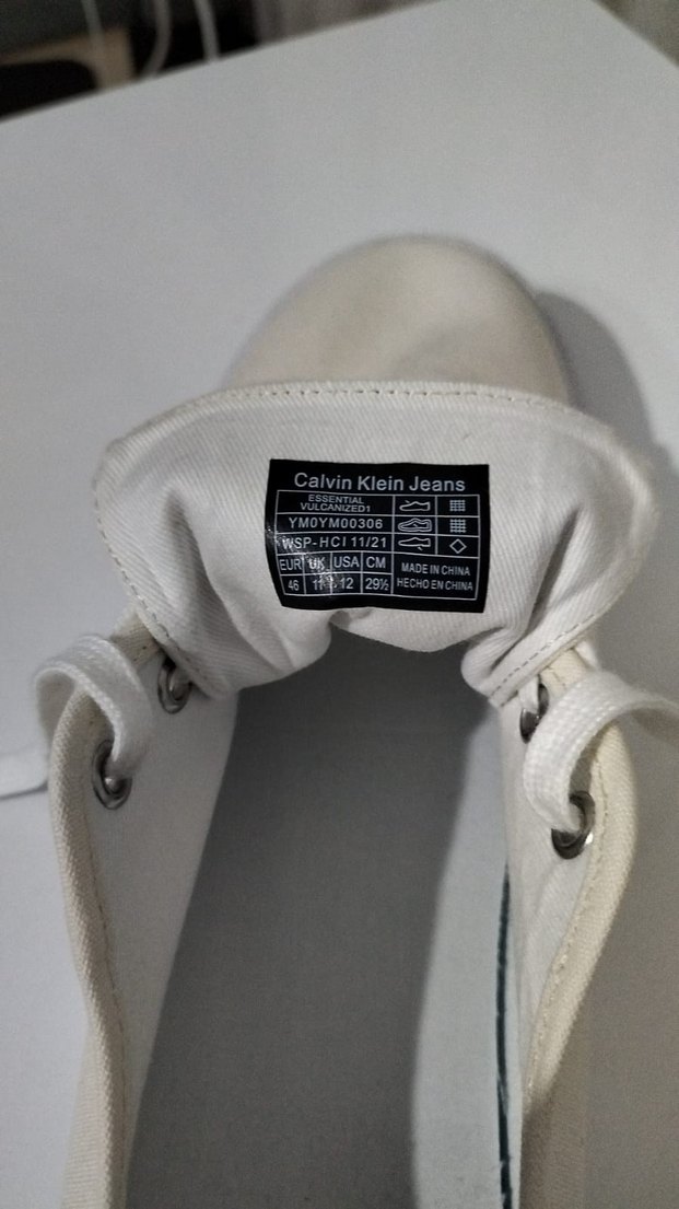 Erkek Beyaz Calvin Klein Spor Ayakkabı - Görsel 2