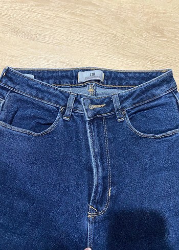 Kadın Mavi Denim Jean - Görsel 4