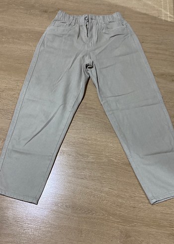 Açık Yeşil Pamuklu Salaş Kadın Pantolon - Görsel 3