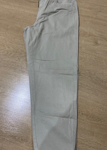 Açık Yeşil Pamuklu Salaş Kadın Pantolon - Görsel 2