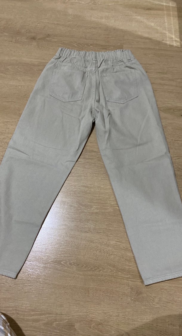 Açık Yeşil Pamuklu Salaş Kadın Pantolon - Görsel 4