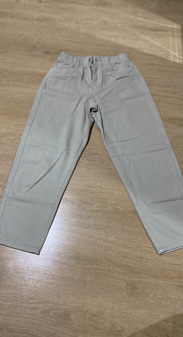 Açık Yeşil Pamuklu Salaş Kadın Pantolon - Görsel 3