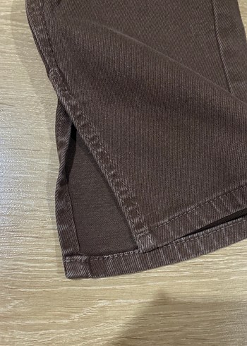 Kahverengi  Yırtmaçlı Kadın Pantolon - Görsel 7