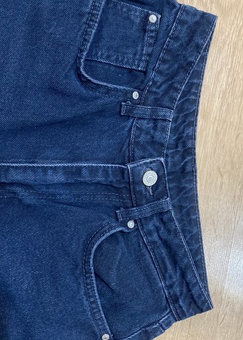 Lacivert Kadın Wide Leg Jean - Görsel 4