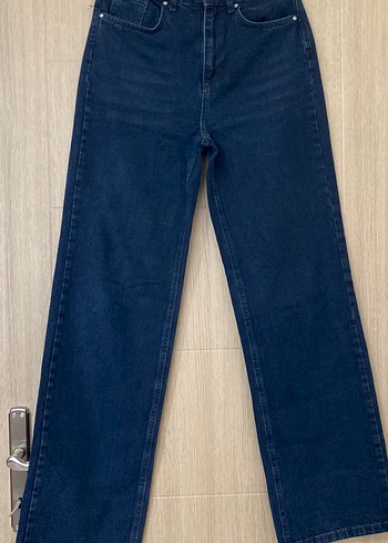 Lacivert Kadın Wide Leg Jean - Görsel 2