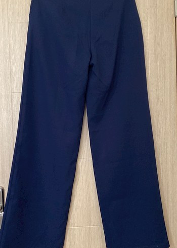 Lacivert Kadın Wide Leg Pantolon - Görsel 2