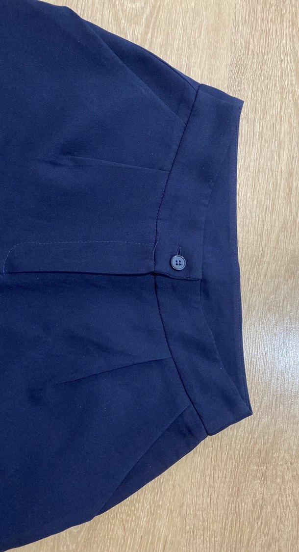 Lacivert Kadın Wide Leg Pantolon - Görsel 3