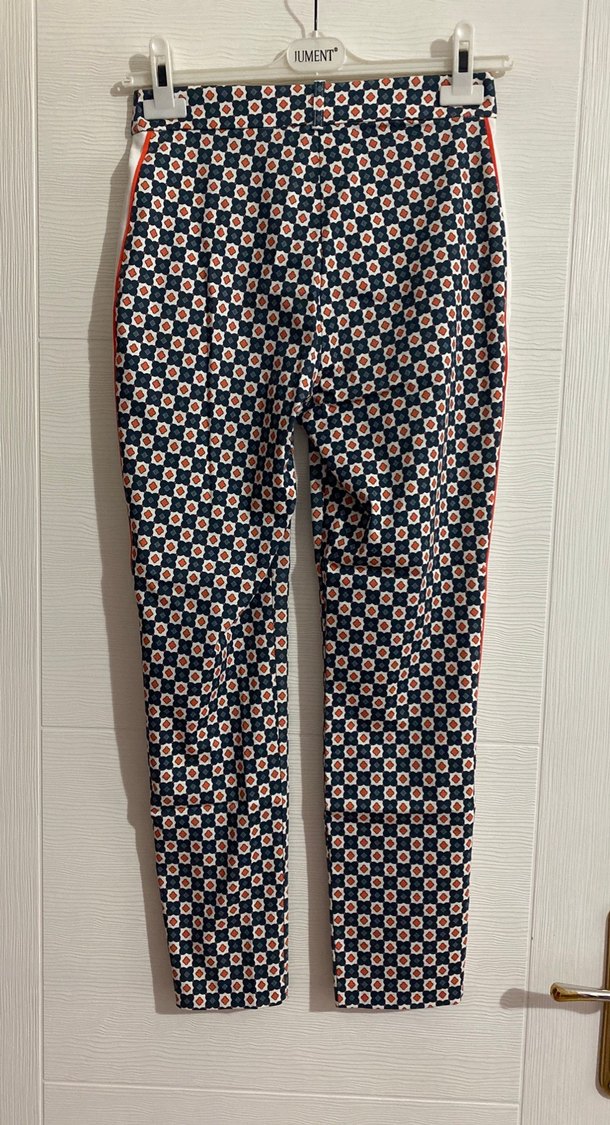 Desenli Kadın Kumaş Pantolon - Görsel 2