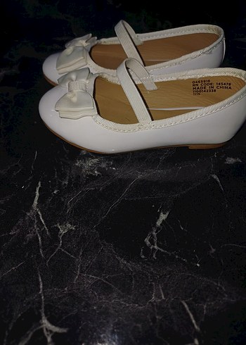 Beyaz Fiyonk Detaylı Kız Çocuk Babet - Görsel 3