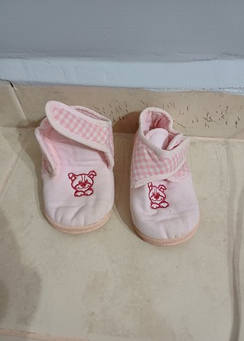 Kız Çocuk Pembe Nakışlı Sıcak Ev Terliği - Görsel 2