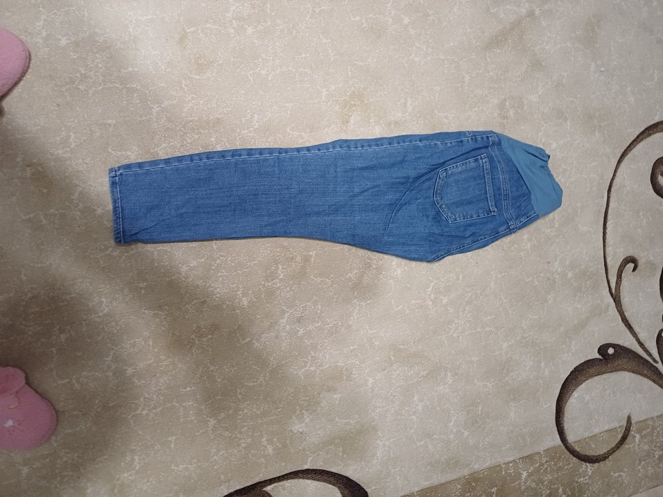 Beli Lastikli Mavi Hamile Kot Pantolon - Görsel 2