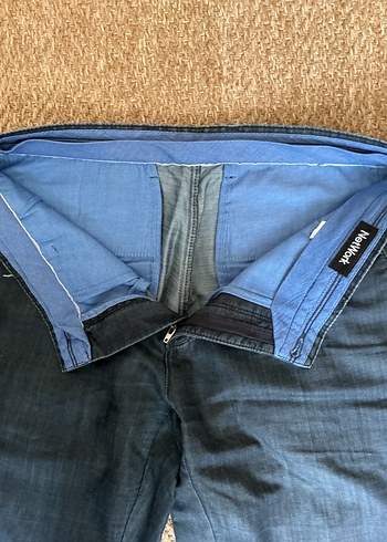 NETWORK Erkek Lacivert Kemerli Denim Pantolon - Görsel 2