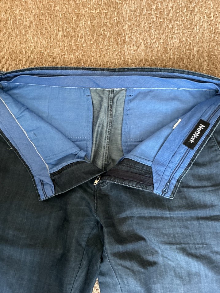 NETWORK Erkek Lacivert Kemerli Denim Pantolon - Görsel 2