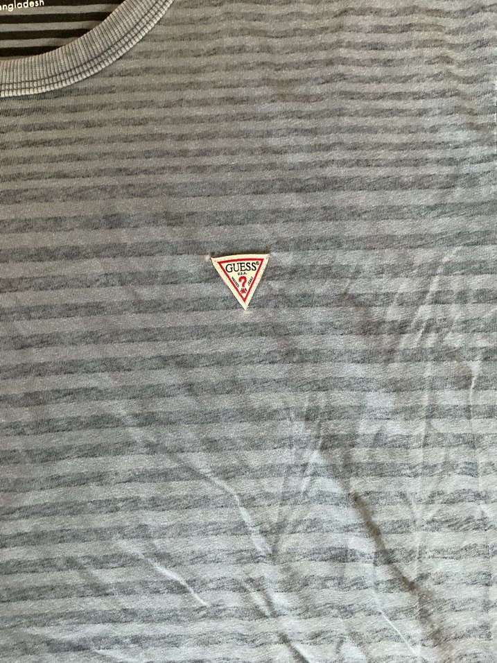 GUESS GRİ ÇİZGİLİ TİŞÖRT - Görsel 2