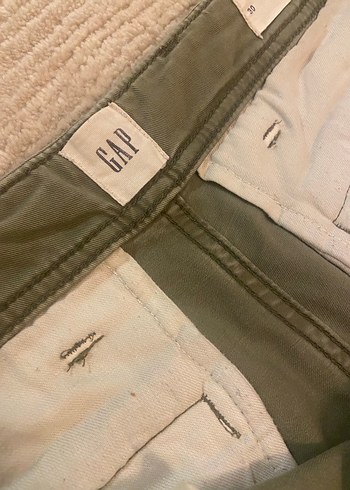 GAP Erkek Kargo Şort Yeşil Pamuklu Bel Detaylı - Görsel 2