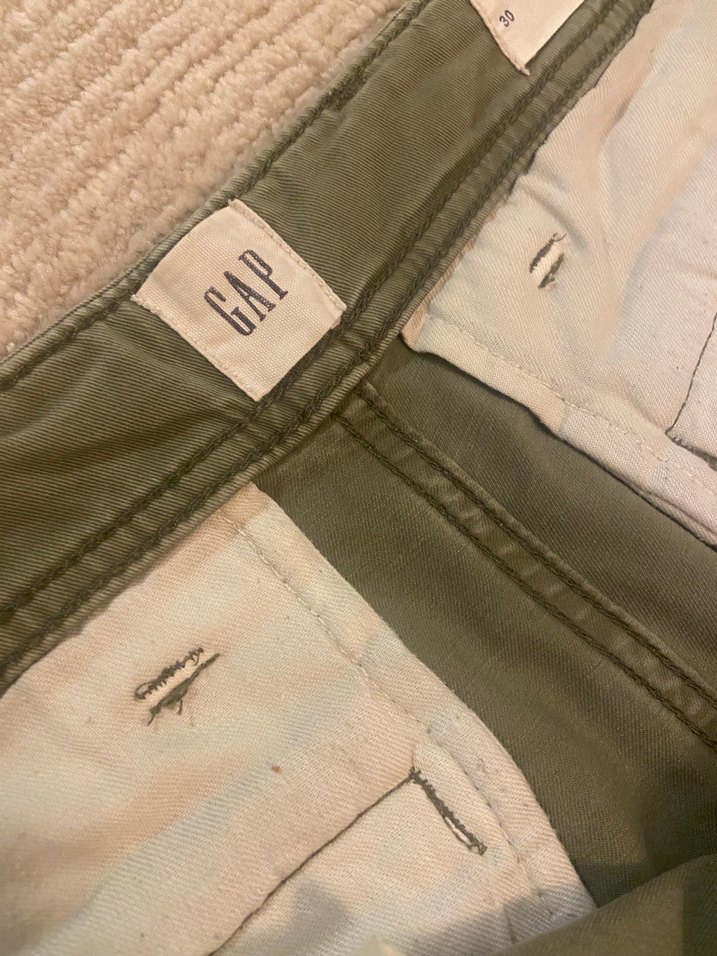 GAP Erkek Kargo Şort Yeşil Pamuklu Bel Detaylı - Görsel 2