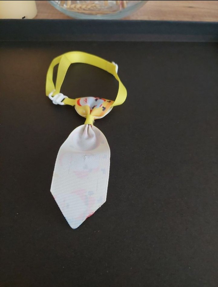 NOEL BABALI SARI TONLU KEDİ&KÖPEK KRAVATI - Görsel 5