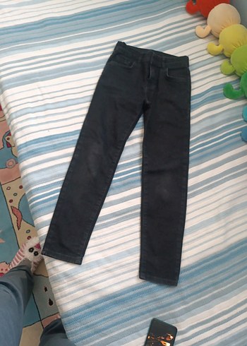 Düğmeli Siyah Hamile Kot Pantolon 7 8 yas - Görsel 2