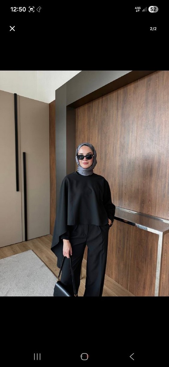 Siyah Normcore Kadın Takım Elbise - Görsel 2