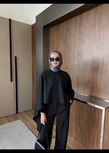 Siyah Minimalist Kadın Takım Elbise - Görsel 2