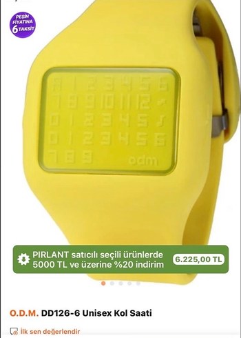 Sarı Renk Dijital Akıllı Saat - Görsel 2