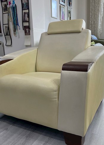 3+3+1 Mor Beyaz Modern Koltuk Takımı - Görsel 7