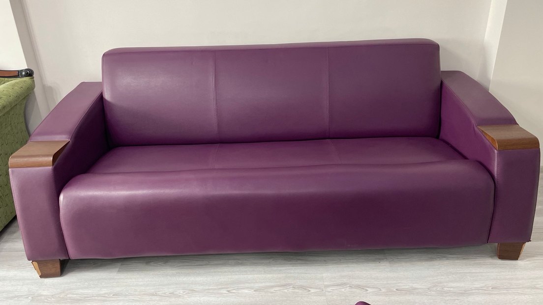 3+3+1 Mor Beyaz Modern Koltuk Takımı - Görsel 5