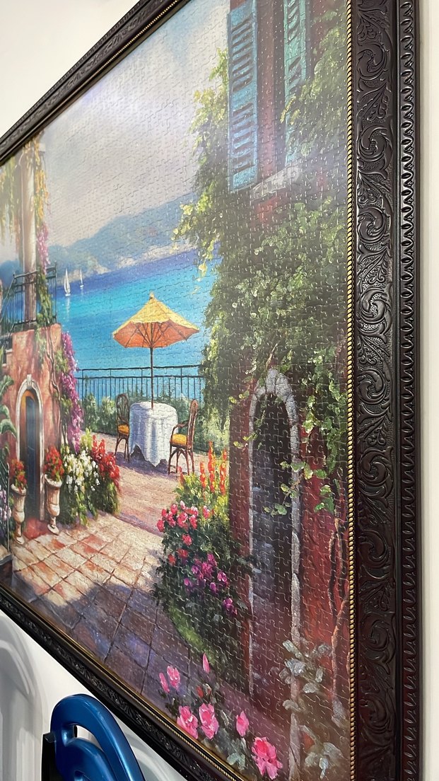 Çerçeveli Tablo 150x 100cm Renkli Deniz Manzaralı Puzzle - Görsel 4