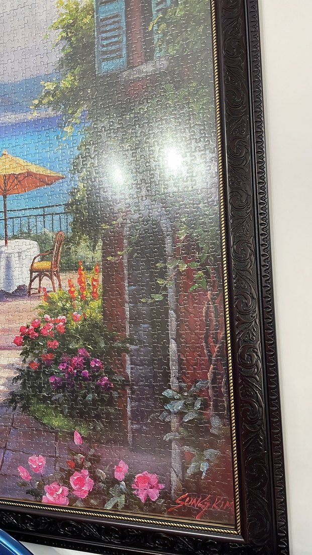 Çerçeveli Tablo 150x 100cm Renkli Deniz Manzaralı Puzzle - Görsel 3